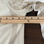 Hale Bob  Blouse Top Embroidered Peasant Floral Metallic size L Boho Gauze Photo 6