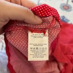 Anthropologie  Maeve Red & White Polka Dot Blouse Maltida Top NWT Size Medium Photo 6