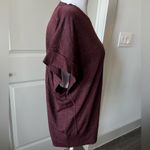 IRO  Relaxed burgandy Dolman Sleeve Tee Photo 6