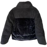 APPARIS x JUICY COUTURE KIM Noir Faux Shearling and Fur Black Coat Zip Large NWT Photo 2