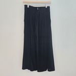 MISA Los Angeles  Black Velvet Cropped Wideleg Pant size small Photo 6