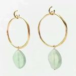 ZARA -  gold and jewel Earrings Photo 0