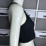 Betsey Johnson  Stripe Daisy Floral Design Performance Crop Top Sports Bra Photo 9