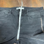 ZARA Z1975 Denim jeans with rhinestones on a sides skinny distressed hem sz 8 Photo 12