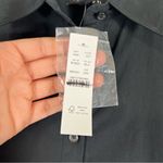 J.Crew  Amelia Cotton Poplin Shirt Dress in Black Size XXS Mini Ruffled Photo 7