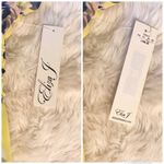 Eliza J Yellow Floral Chiffon Maxi Dress Sleeveless High Low V-Neck Size 4 New Photo 8