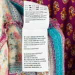 American Eagle Outfitters XS Boho Floral Kimono Sleeve Dress Burgundy Tie Waste Photo 8