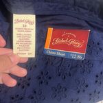 Faded Glory  navy blue eyelet chino shorts, new, size 10 Photo 2