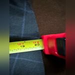 Geoffrey Beene  Black/Gray Blue Stripes Fit And Flare at Bottom Midi Skir… Photo 7