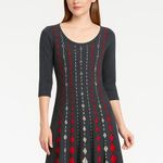 Danny & Nicole Geometric Sweater Dress – Size S Gray Photo 1