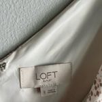 Loft snakeskin print beige pink wide leg jumpsuit preppy chic Photo 6