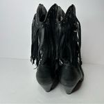 Dingo Vintage  Black leather Fringe Western Boots 7.5 Photo 8