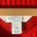 Boutique Plus Red Sweater 665 Size 3X Photo 2