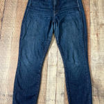 Mother High Waisted Looker Petite Jeans Clean Sweep Dark Wash Size 25 Blue Photo 0