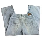 American Eagle  Wide Leg Crop Jeans Light Wash Photo 2