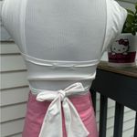 SheIn white tank top tie back Photo 3
