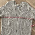 Birch NY Taupe Metallic Knit Open Front Cardigan Sweater Size M Tan Size M Photo 5