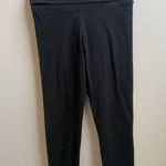 PINK - Victoria's Secret Vintage Victoria’s Secret Pink black fold down yoga capri pants Size S Photo 0
