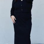 White Birch  Women’s 3 piece set Tank cardigan and skirt in black size 2X Photo 0