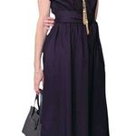 Amy Kuschel Roman Holiday Navy Premium Poplin True Wrap Dress Size XS Photo 0