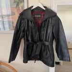 wilson's leather Vintage 90s  Belted Hooded Jacket Photo 1