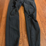 American Eagle  Jeans Skinny Ripped Black Photo 0