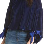 Free People Blue Velvet Sweater Sweater  Photo 0