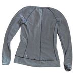 Lululemon  Race Your Pace Long Sleeve Black White Hyper Stripe Size 6 Photo 0