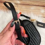 Bebe Women’s Aliah Faux Leather Camera Crossbody Bag Black Photo 3