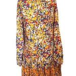 Closet London Dropwaist Dress 10 Cottagecore Boho Floral High Neck Floral Retro Yellow Photo 0