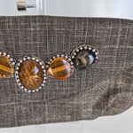 Chico's Chico’s Embellished Linen Foldover Clutch bag Photo 3