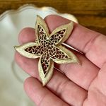Gerry’s Starfish Brooch Costume Jewelry Pin Gold Photo 0
