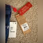 True Religion  Super Skinny Jeans W26 Neon Purple Stitch Distressed Dark Wash Y2K Photo 6