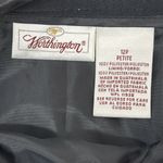 Worthington Women's Faux Wrap Lined Above Knee Skirt 12 Petite Black Polyester Photo 6