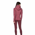 Lululemon  Cotton Fleece Pixie Floral So Merlot Redwood Scuba Hoodie Jacket 4 Photo 2