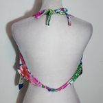 Catalina  Pink Tropical Print Bikini NWT Size 1X Short and Bandeau Bikini Set Photo 11