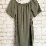 Glam Green Off The Shoulder Tunic Top Size Small Photo 0