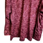 Lands End Purple Paisley Fleece Jacket Pullover 1/4 Zip Size 3X #460736 Photo 7