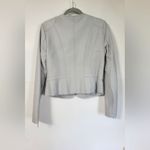 The Limited  Faux Leather Zip Moto Jacket Light Grey Size S Photo 1
