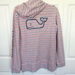Vineyard Vines  Whale Pullover Red White and Blue Striped Hoodie SMALL Photo 0