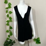 Pola Black Button Down Vest Dress Photo 4