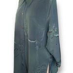 Vintage A Class Black Gray Oversized Button Down Shirt Abstract Art To Wear Size XL Photo 1