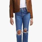 Levi's Women's Classic Sherpa Lined Trucker Jacket Cognac Photo 0