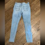 American Eagle Outfitters Light Blue Ripped Skinny Jeans Photo 3