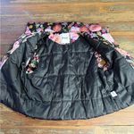 &merci &merci Cropped Floral High Neck Flutter Sleeve Puffer Vest ~ Size Large 💛🍄 Photo 8