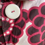 Boden Rainy Day Mac Cotton Coat Geometric Floral Daisy Pink No Hood Size 10 Photo 14