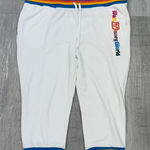 Disney  Parks White Rainbow Cropped Sweatpants - New - Size 22/24 Photo 0