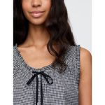 NWT GAP x Doen Gingham Crop Tank Top in Navy Blue White Cotton M Size M Photo 4