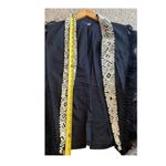 French Connection  Embroidered Tassel Vest Size 10 Black‎ and Cream Photo 8