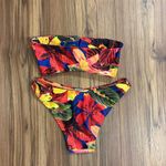 Bright Bandeau Tropical Bikini Yellow Size XS Photo 3